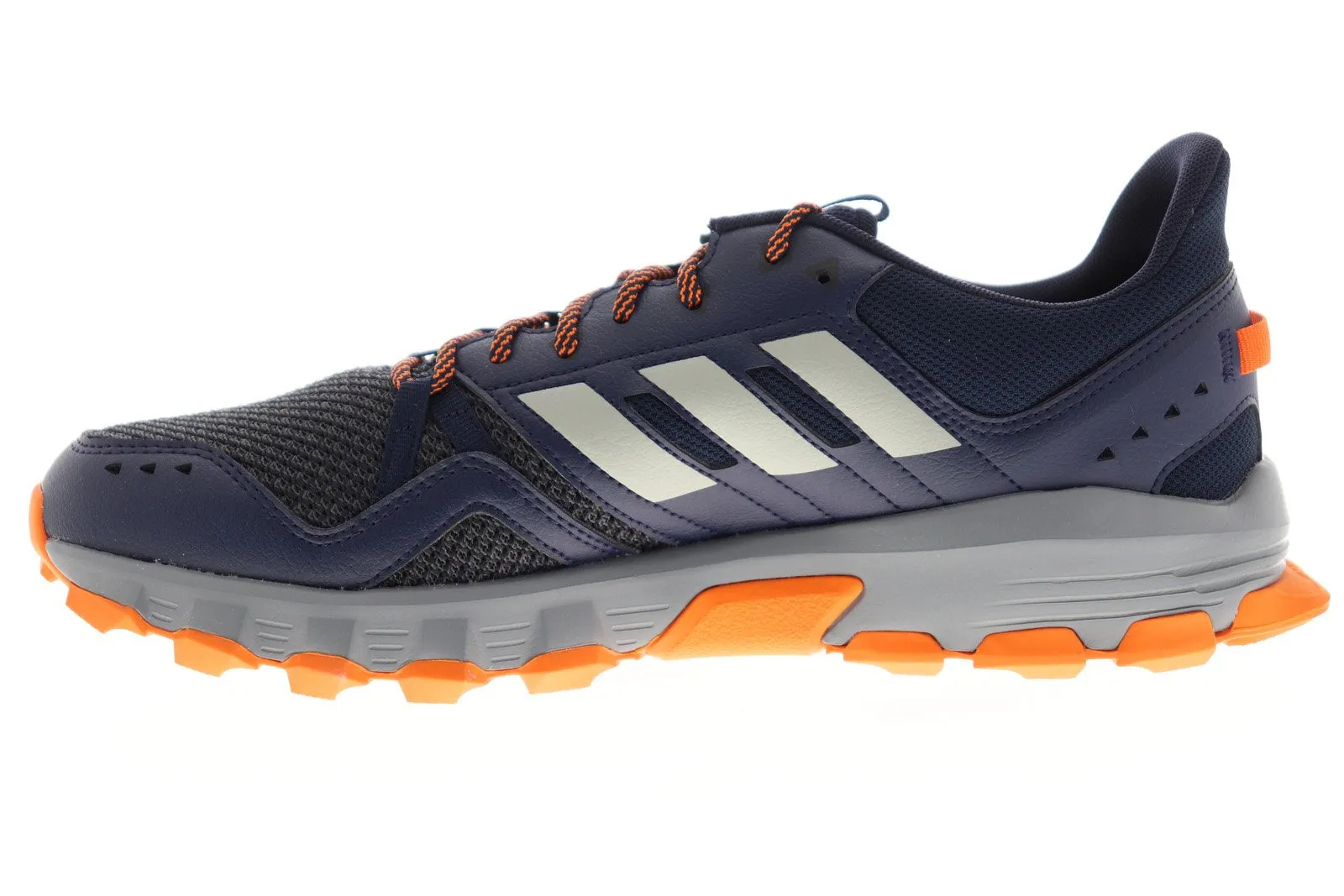 Adidas Rockadia Trail EE9557 Mens Blue Leather Low Top Athletic Hiking Shoes
